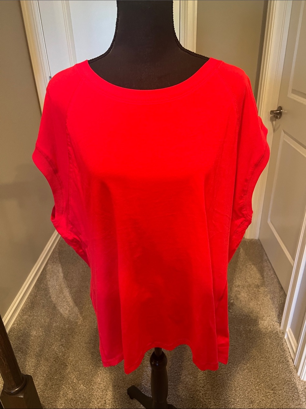 Cato Red Short Sleeve Boxy Crewneck Tee